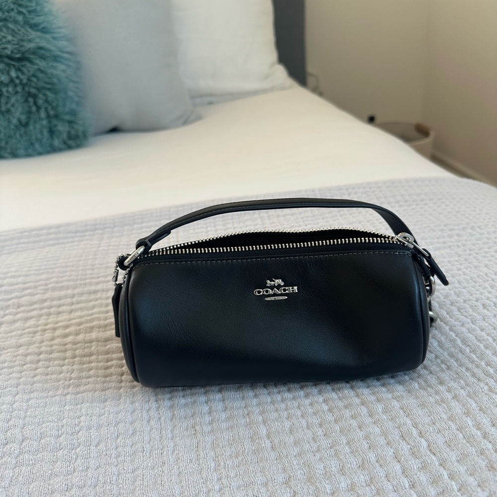 Coach Black Leather Women's Mini Bag
